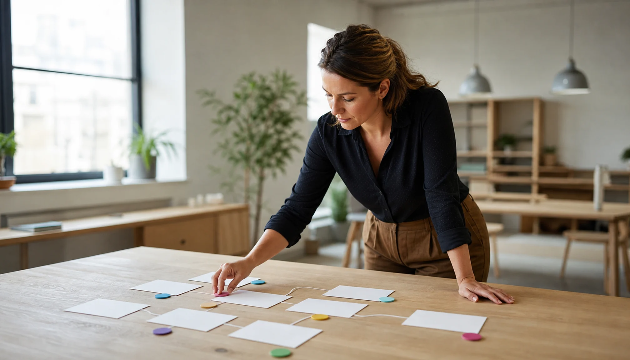 Adulte comparant plusieurs parcours de formation