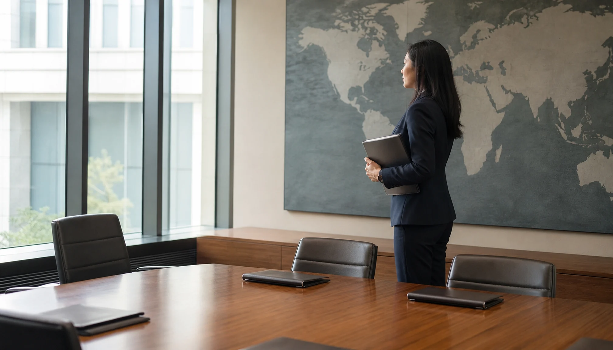 Professionnelle préparant une candidature internationale