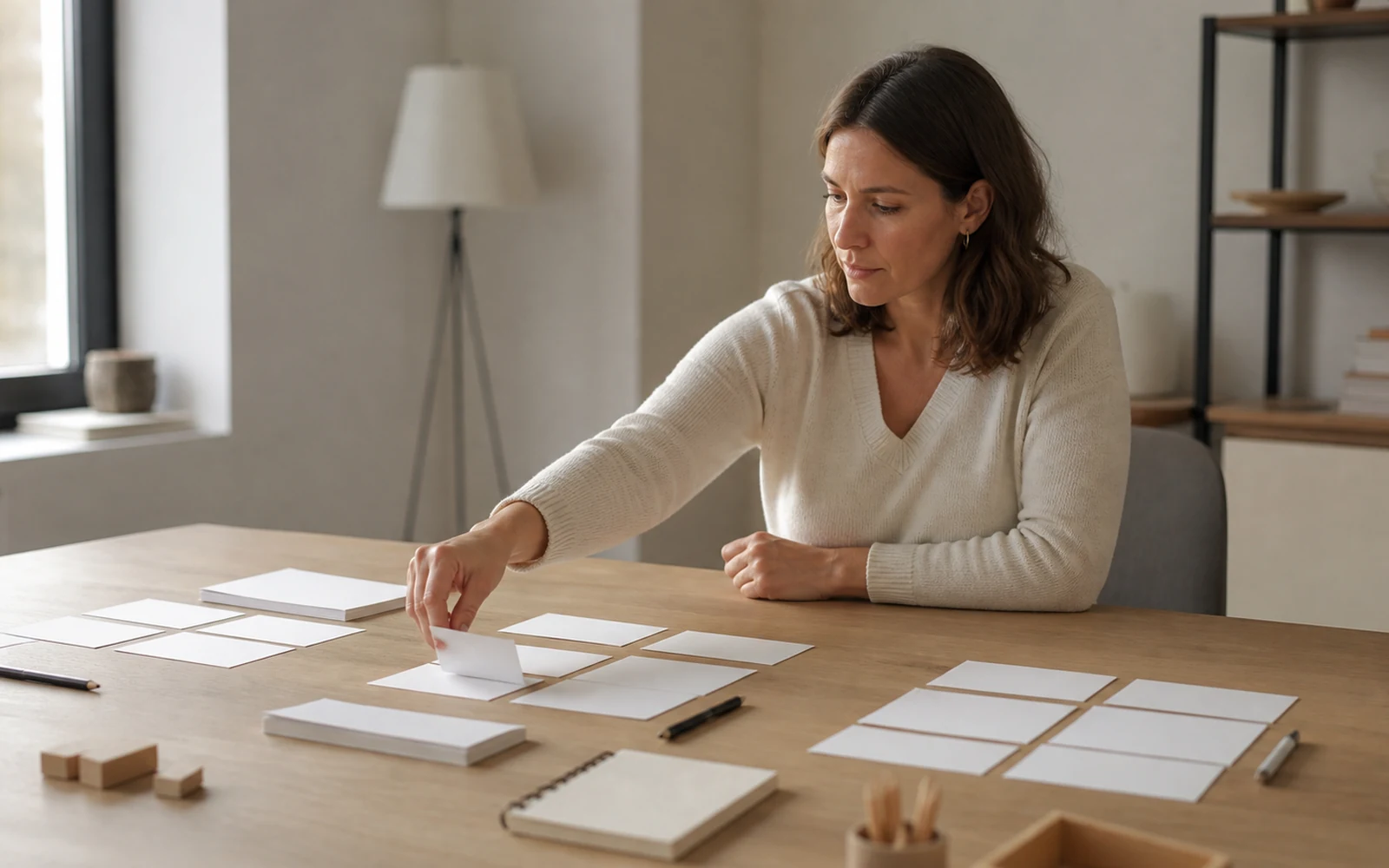 Adulte comparant plusieurs parcours de formation